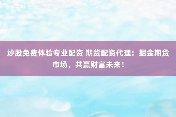 炒股免费体验专业配资 期货配资代理：掘金期货市场，共赢财富未来！